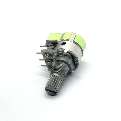 Çift 12mm Döner Potansiyometre Karbon Film 100k Ses Kontrolü 6 Pin