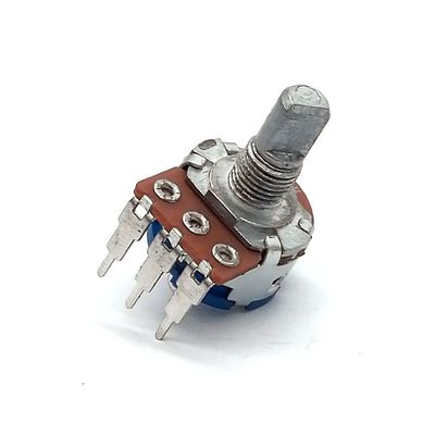 Kalite  150V AC 500k Potentiometer With Switch 15mm 3 Position Mixer Console Fabrika
