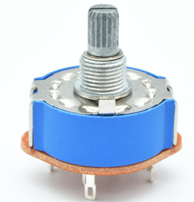 Elektrikli Aletler ve Dönüştürücü için Kullanılan Mavi Toz Kapaklı 25mm Çaplı Bant Döner Anahtar