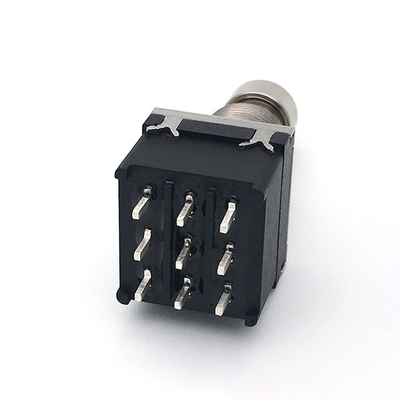 Elektro Gitar için 9 Pin 3pdt Stomp Anahtarı 500V