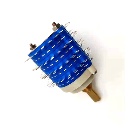Çoklu Bölümler 38mm 24 Pozisyonlu Döner 500V Sürekli Döner Anahtar
